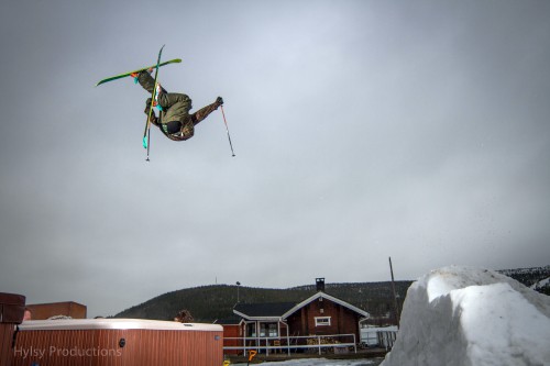 Jumping over a hot tub is super fun!
