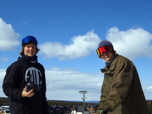 Joona Kangas Springtime filming with Miika Virkki.