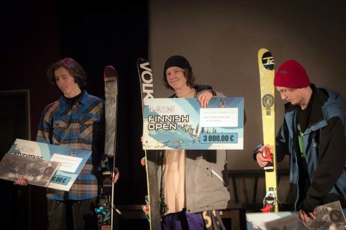Joona Kangas 1st place Finnish Open Slopestyle 2014, Sappee.