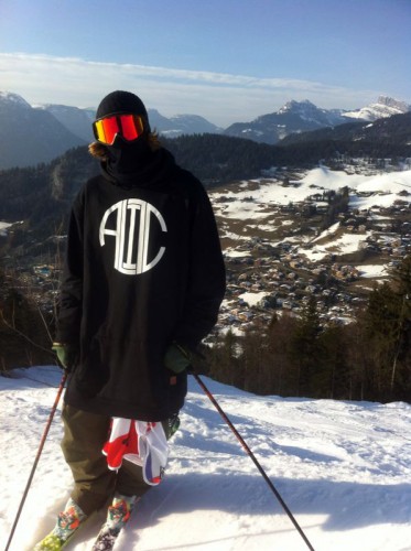 Joona Kangas enjoying the beautifulness of La Clusaz.